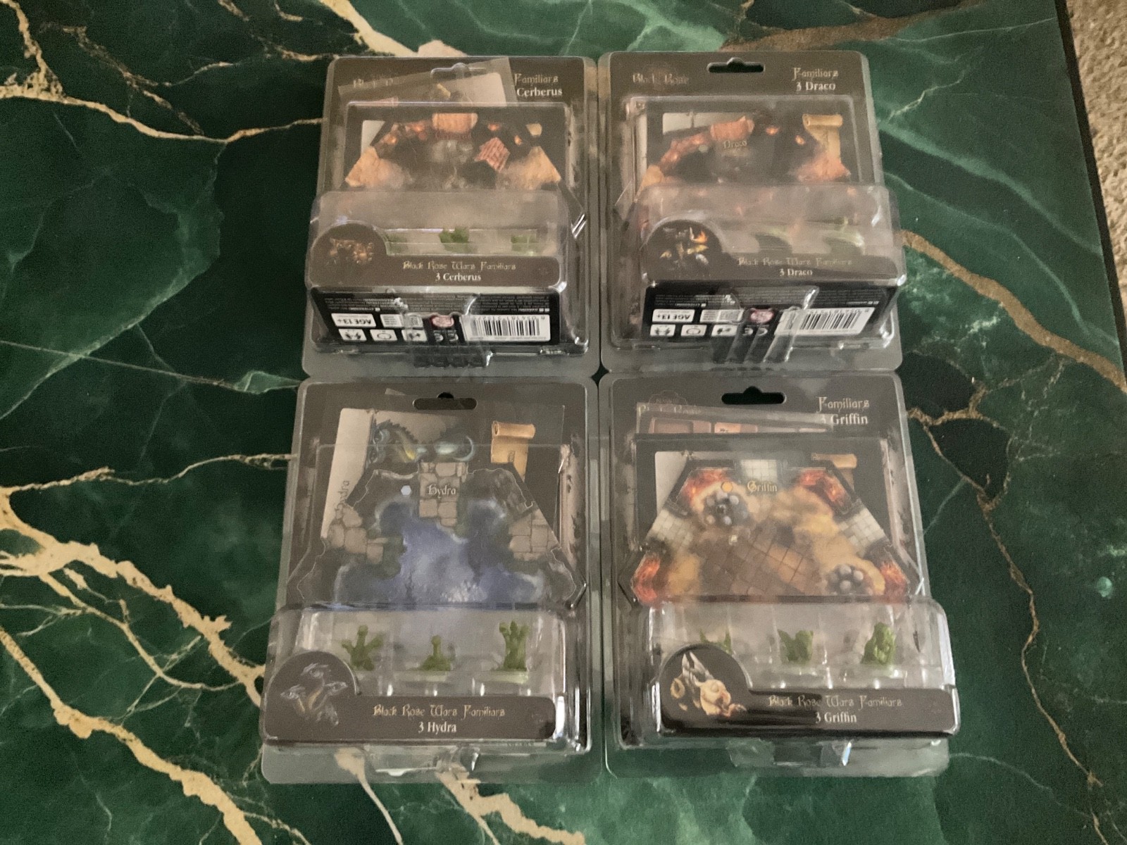 Black Rose Wars Familiars Draco/Hydra/Griffin/Cerberus complete set Ludus Magnus