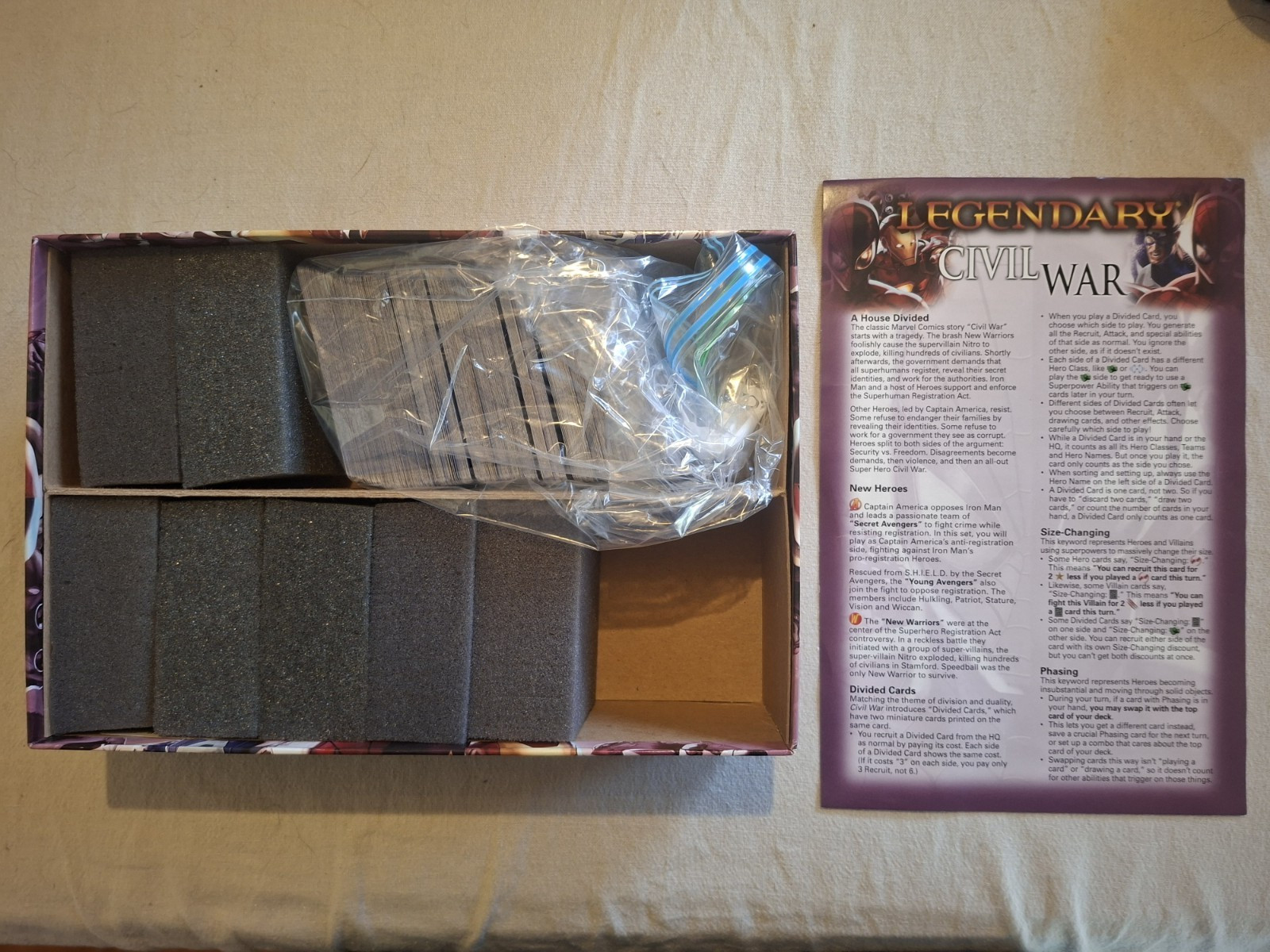 Marvel Legendary Civil War Expansion with Box (Complete)