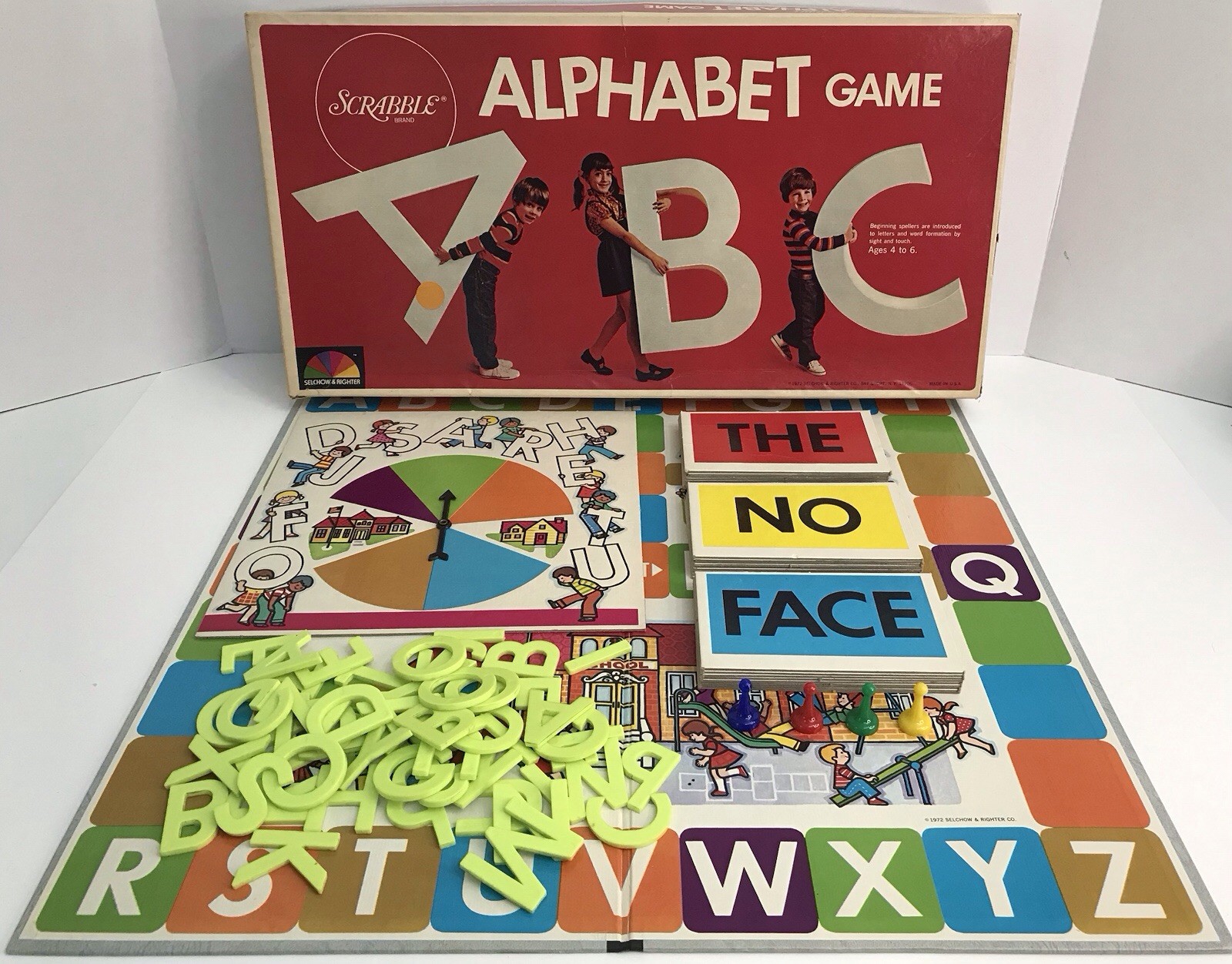 Vintage 1972 Scrabble Alphabet Game – 100% Complete!
