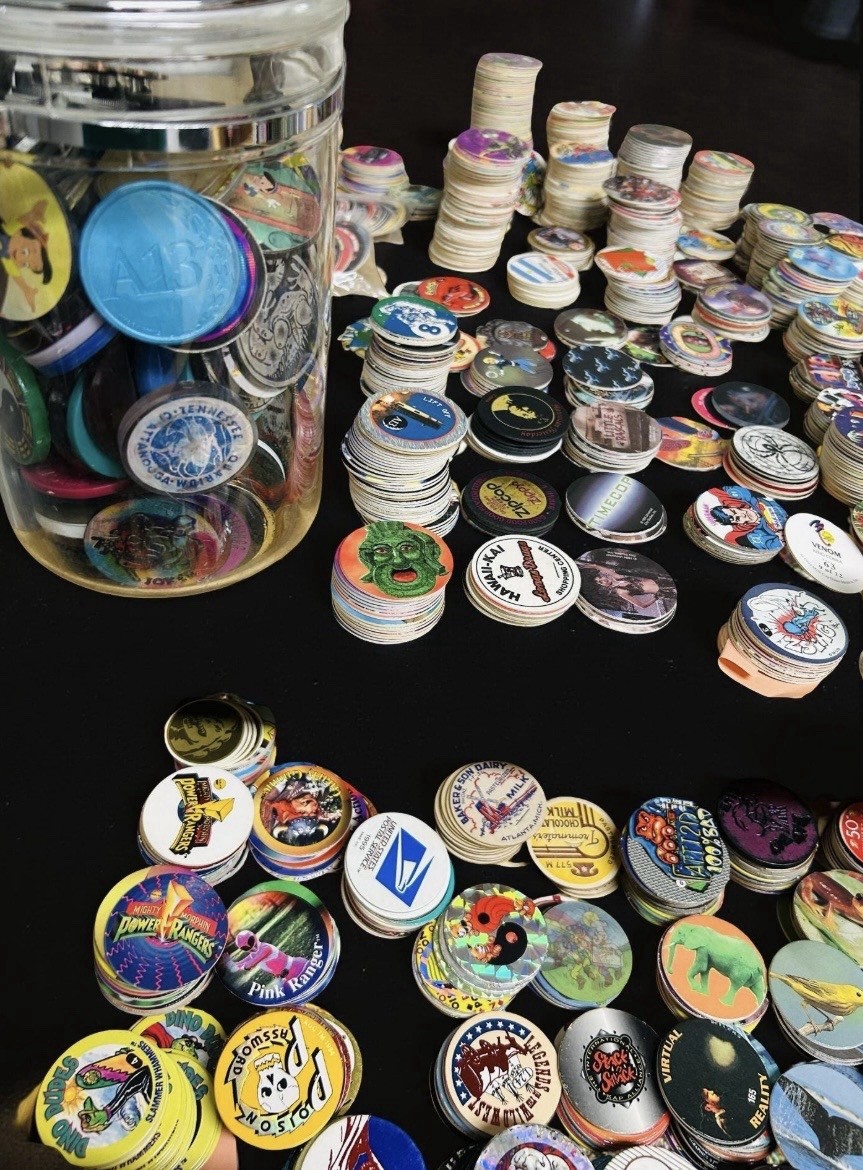 90 ’s POG Collection – Lot of 75 POGs w Two Slammers