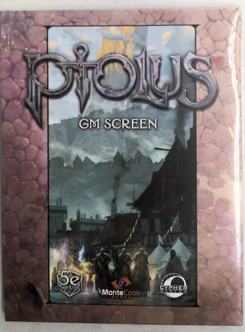 MCG269 Monte Cook Games, LLC Ptolus GM Screen NEW (DAMAGED BOX CORNER)