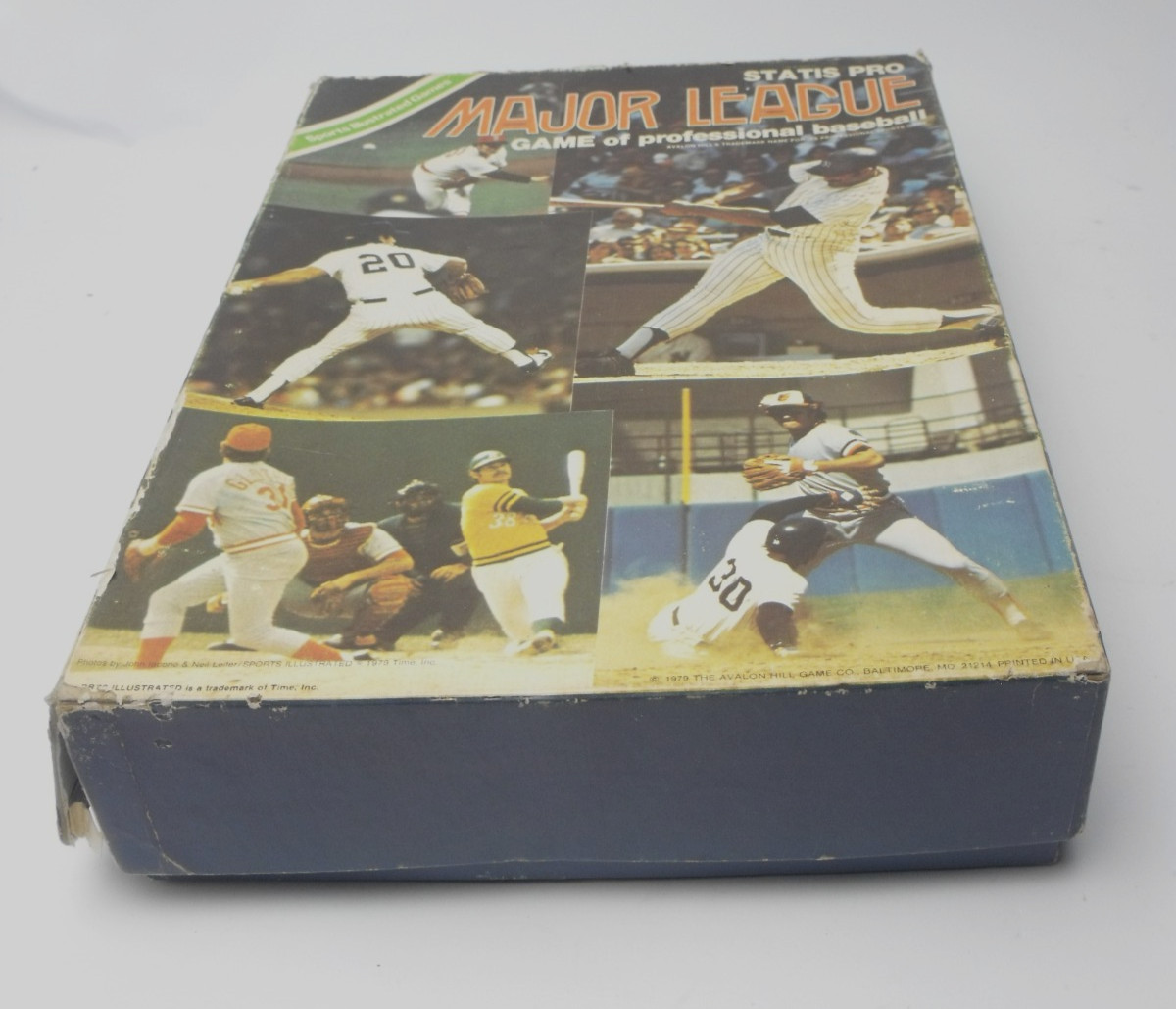 Statis Pro Major League Baseball game, 1979 from Avalon Hill Missing some cards