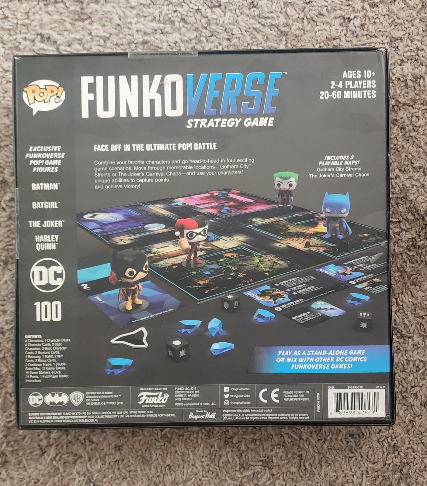 POP FUNKOVERSE Strategy Game 2019 BATMAN JOKER BATGIRL HARLEY QUINN DC 100