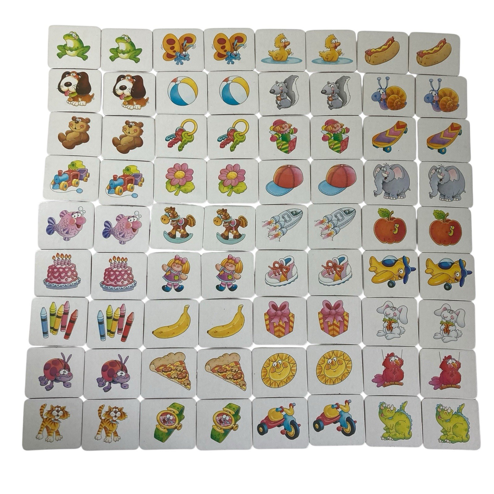 VTG 2001 Milton Bradley Original Memory Game Card Matching Complete 72 Cards