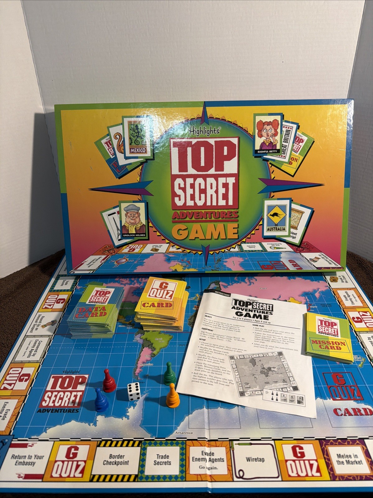 Highlights Top Secret Adventures Board Game COMPLETE Children’s Kids Family