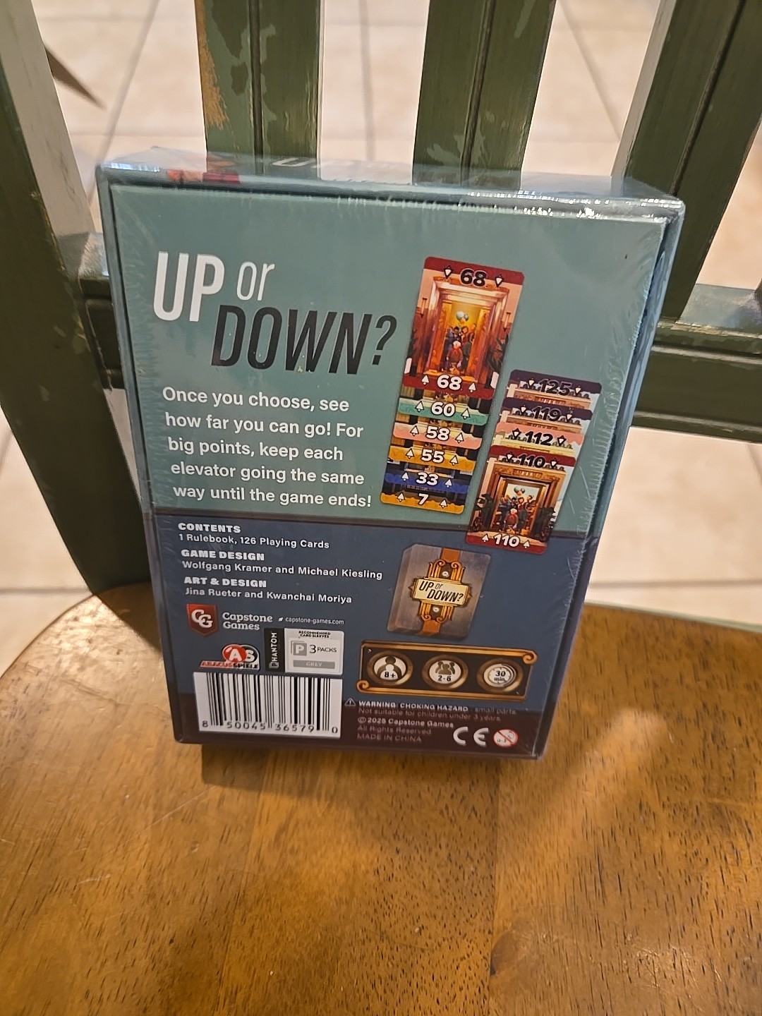 Up or Down Card Game Capstone Games NEW Sealed 2–6 Players Kramer Kiesling 2