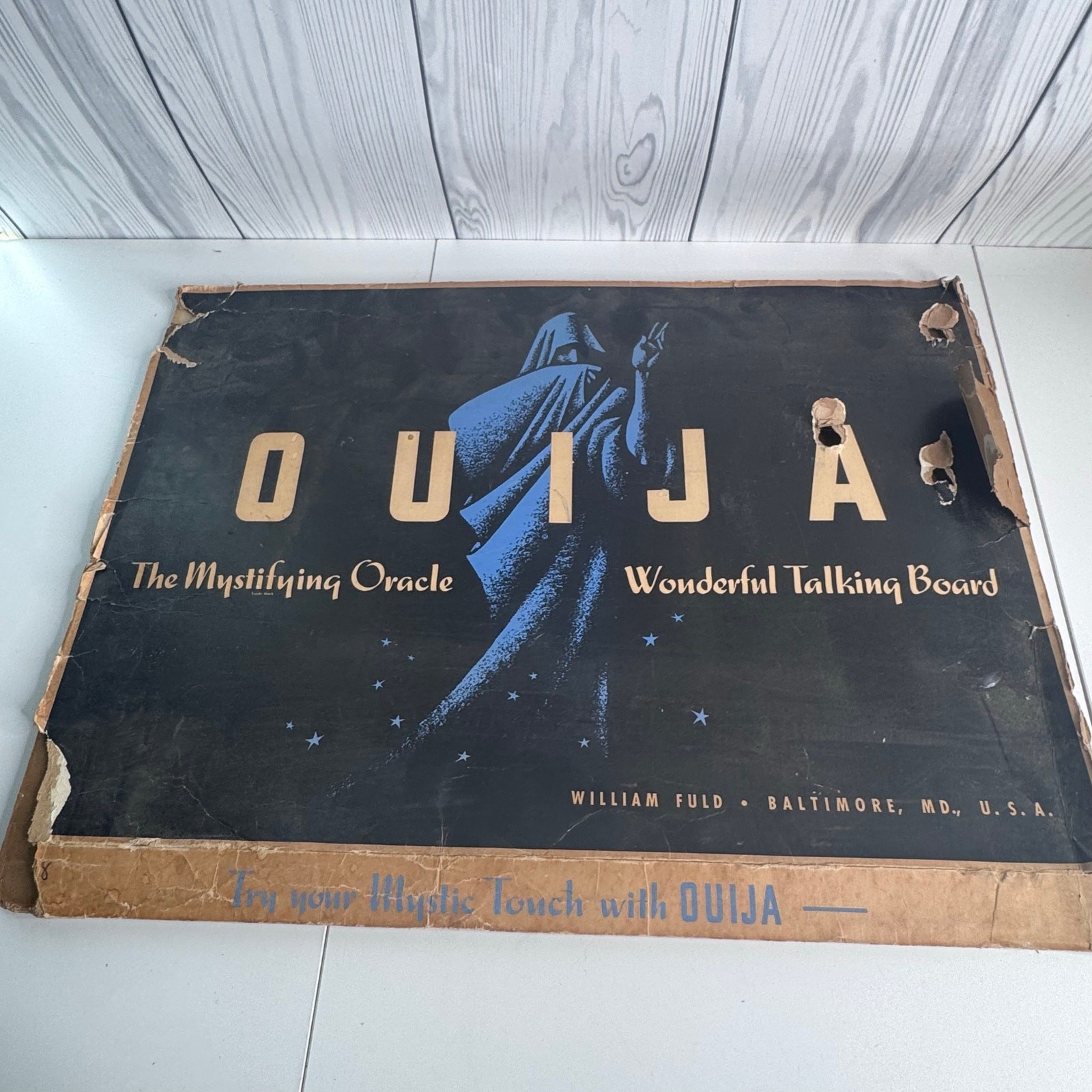 Haunted 1950s OUIJA Board Mystifying Oracle William Fuld Pre Parker Brothers