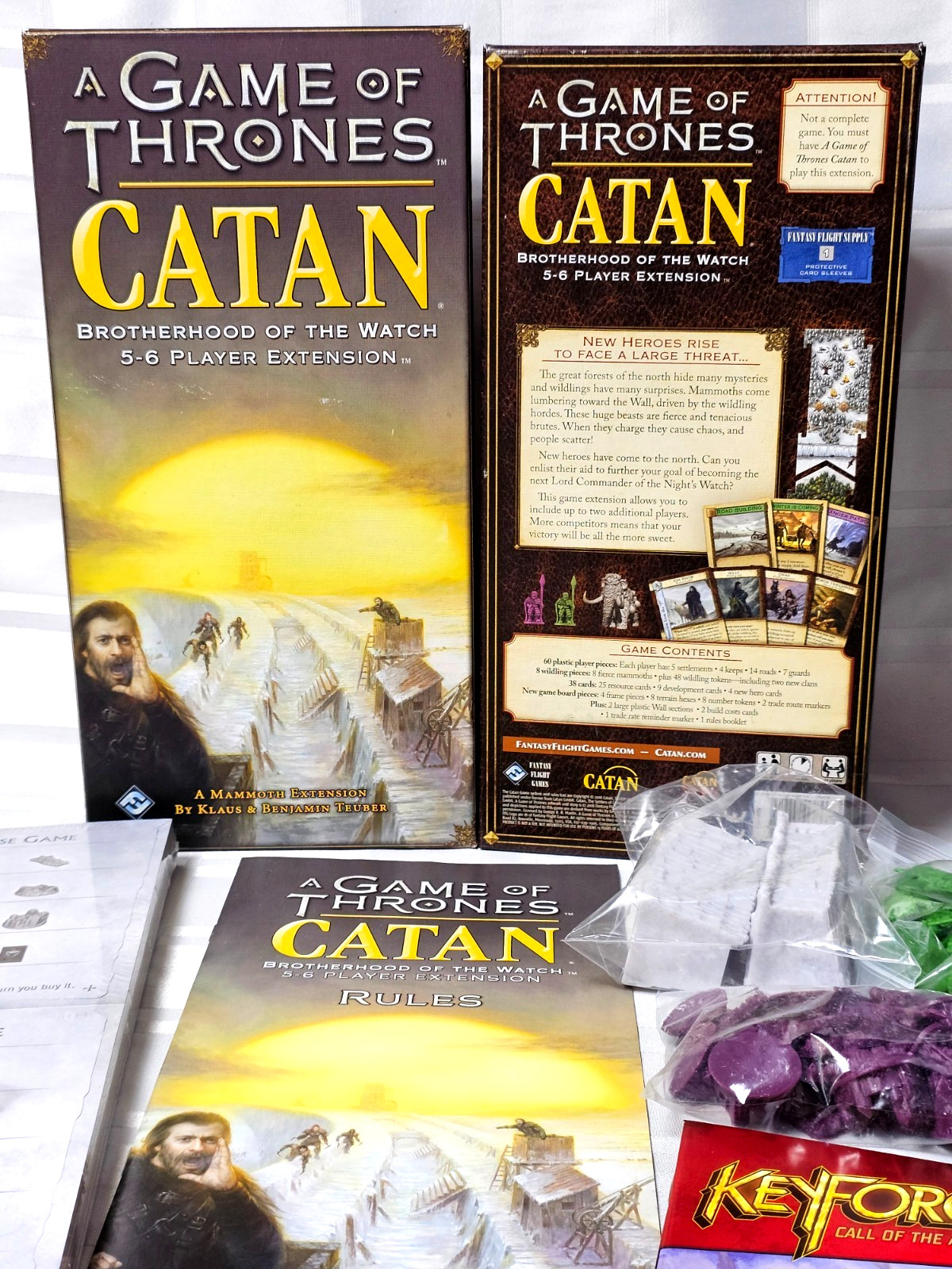 CATAN GAME OF THRONES BROTHERHOOD OF THE WATCH MAMMOTH EXTENSION BOARD GAME