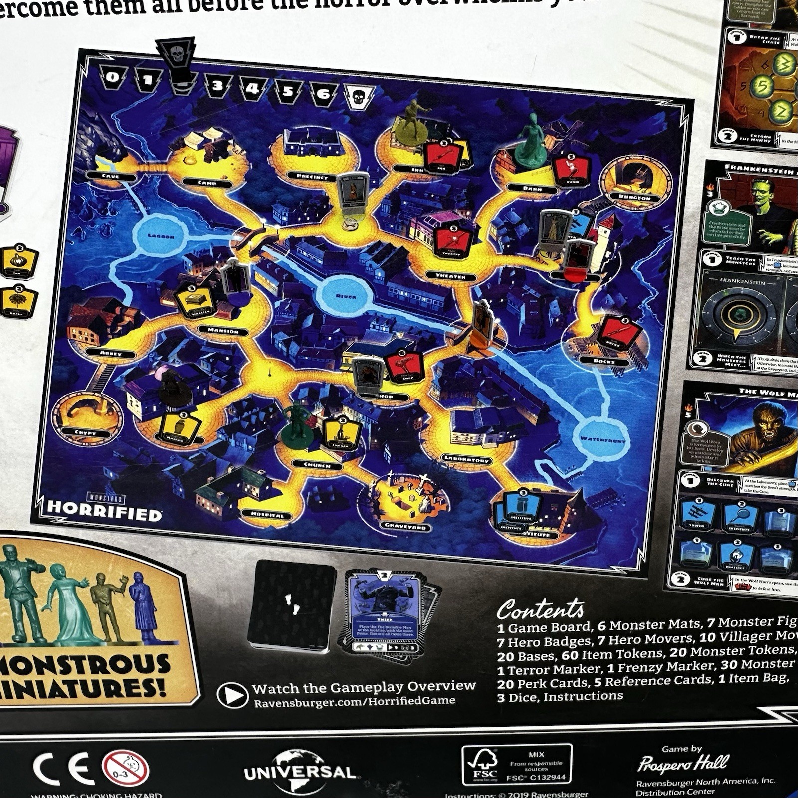 NEW Ravensburger HORRIFIED UNIVERSAL MONSTERS Studios Strategy Board GAME SEALED