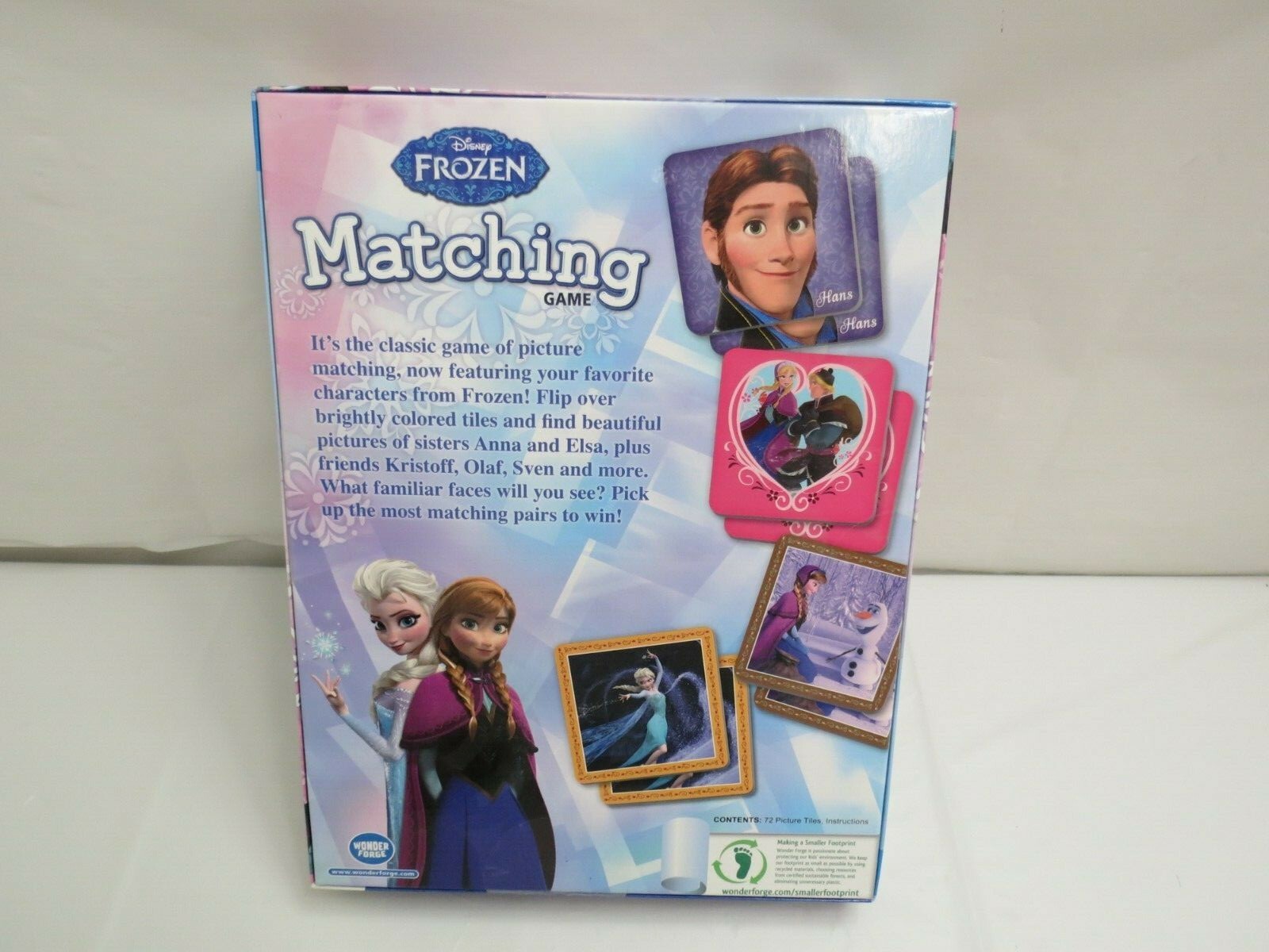 Clearance Disney Frozen matching memory game preschool match your characters