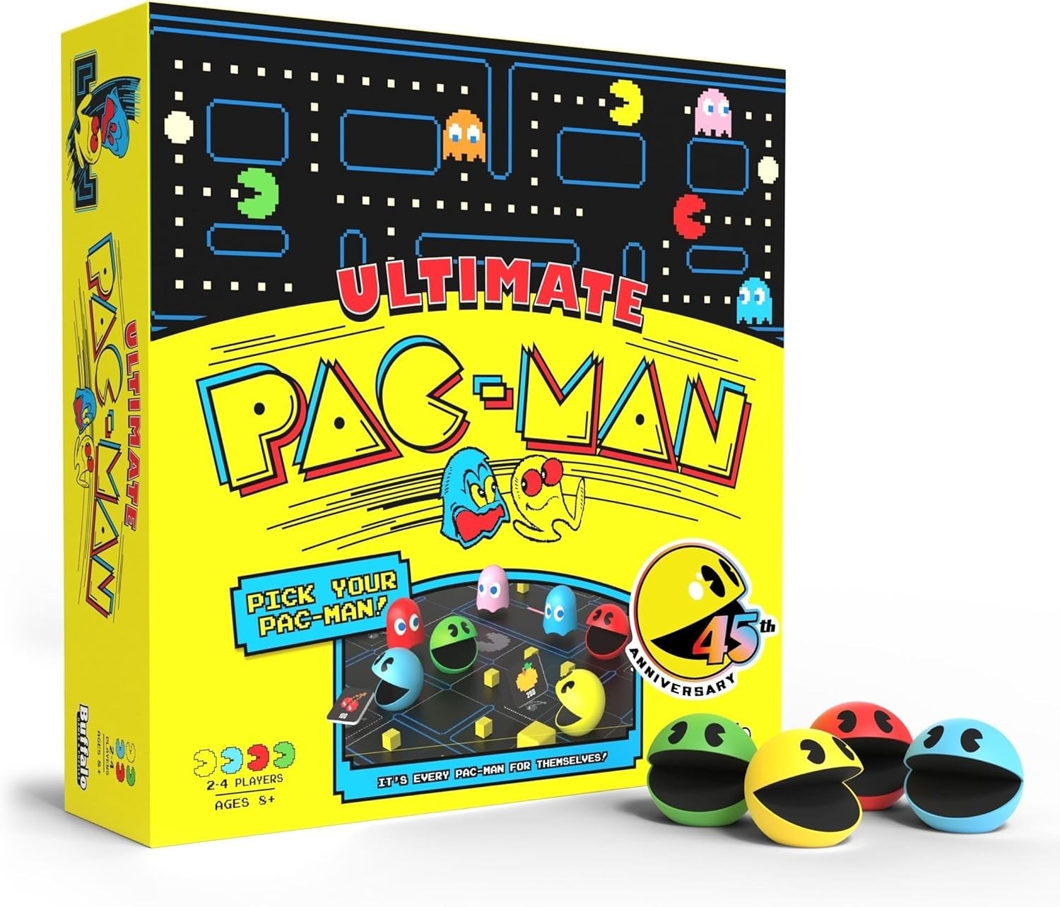 Nostalgic PAC-MAN Board Game for Ages 8+ – Multiplayer Arcade Classic Adventure