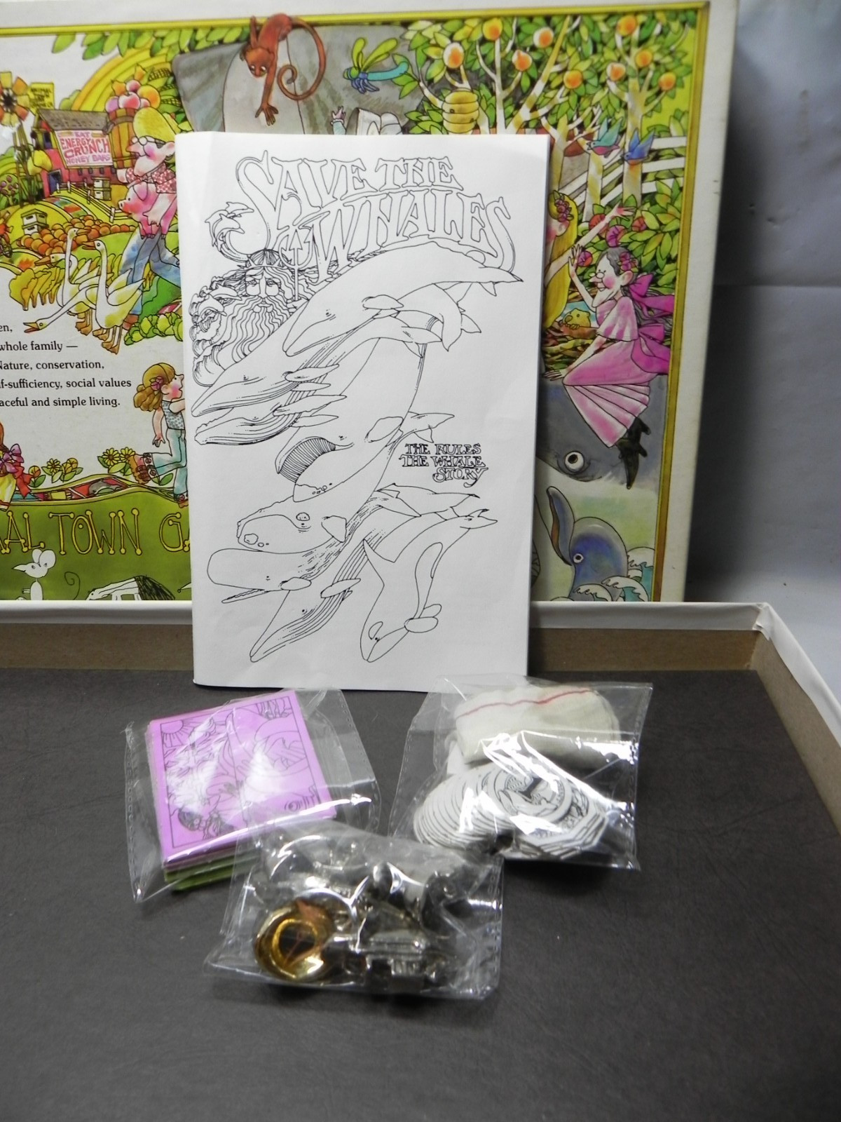 Animal Town: Save the Whales Board Game 1978 Hearth Song Inc. Vintage COMPLETE