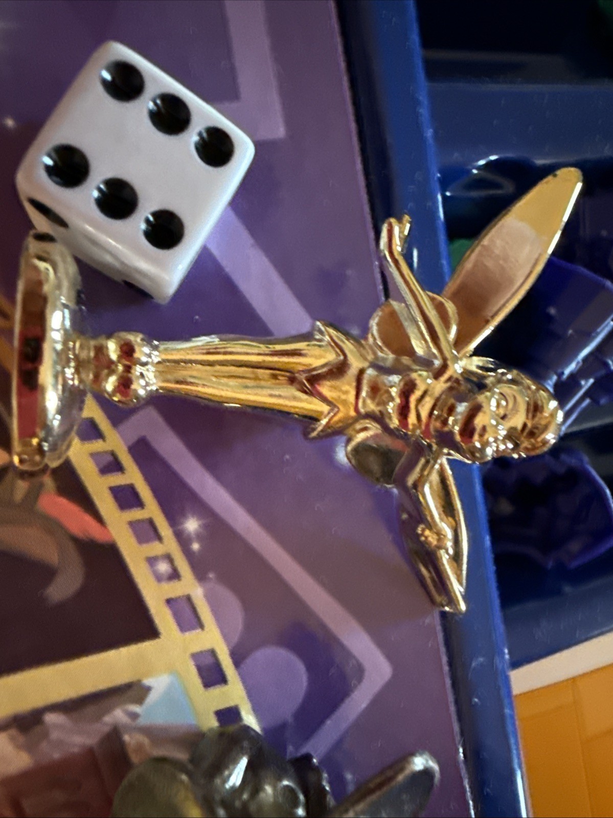 MONOPOLY DISNEY EDITION (2009) 6 PEWTER PIECES 1 GOLDEN TINKER BELL Game Piece