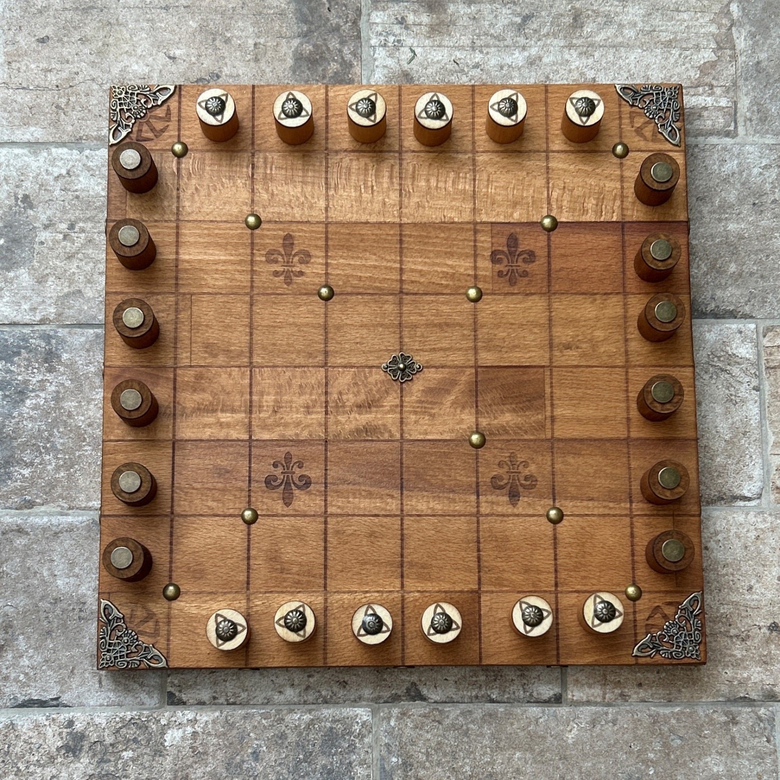 Victorian Industrial LOA Game Board “Lines of Action Steampunk Game Board
