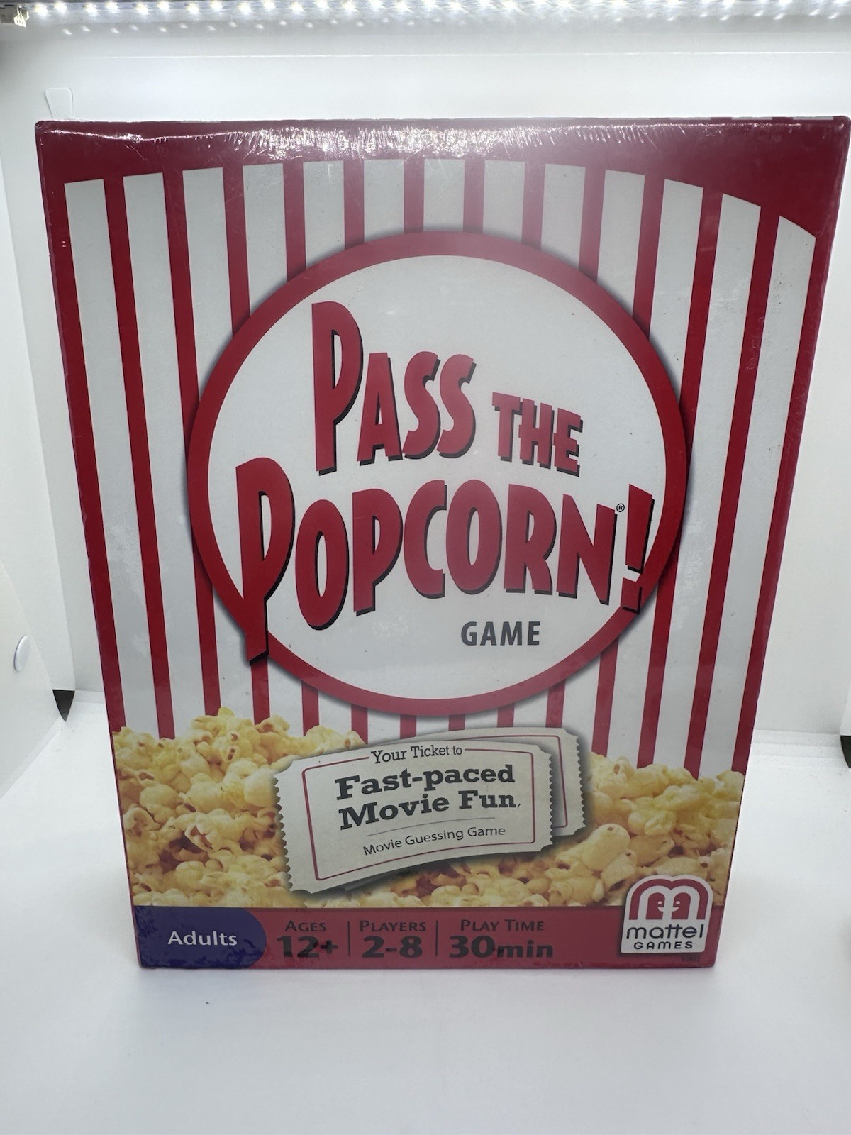 Mattel Pass the Popcorn! Party Game Movie & TV Retro Booster Pack 2-8 12+