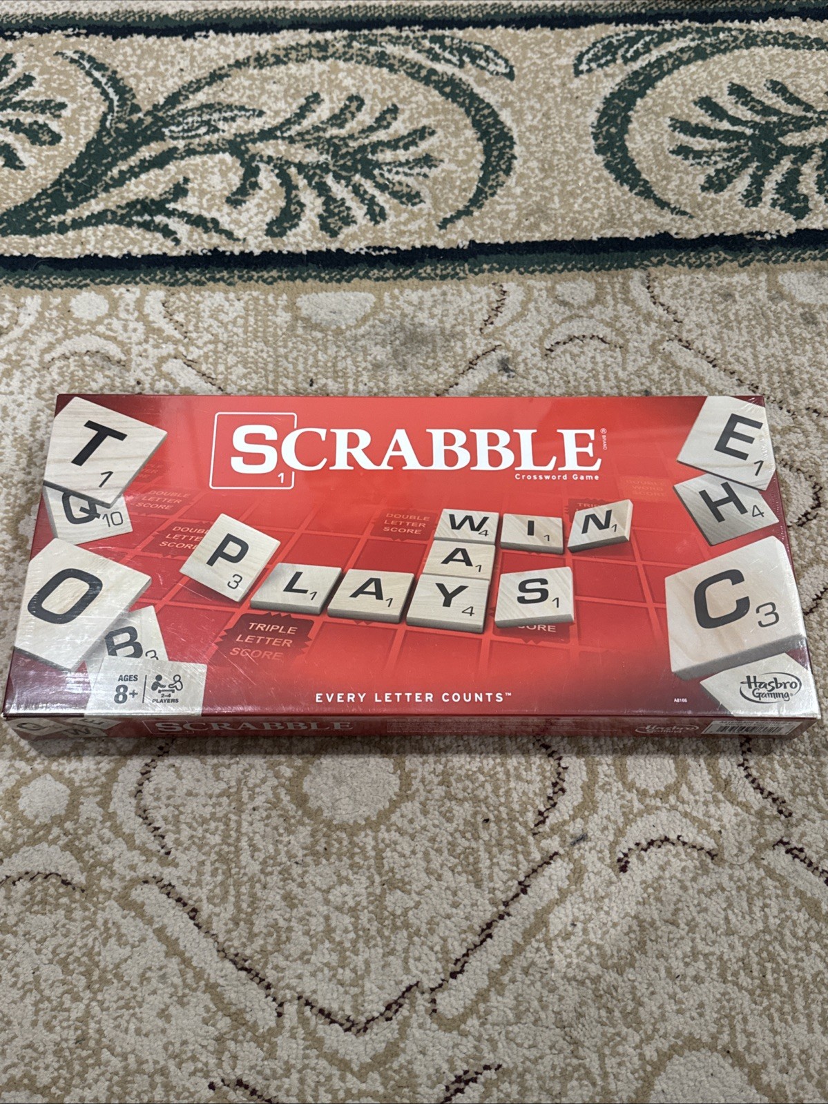 Scrabble Board Game – Classic Crossword Puzzle Game – New Factory Sealed