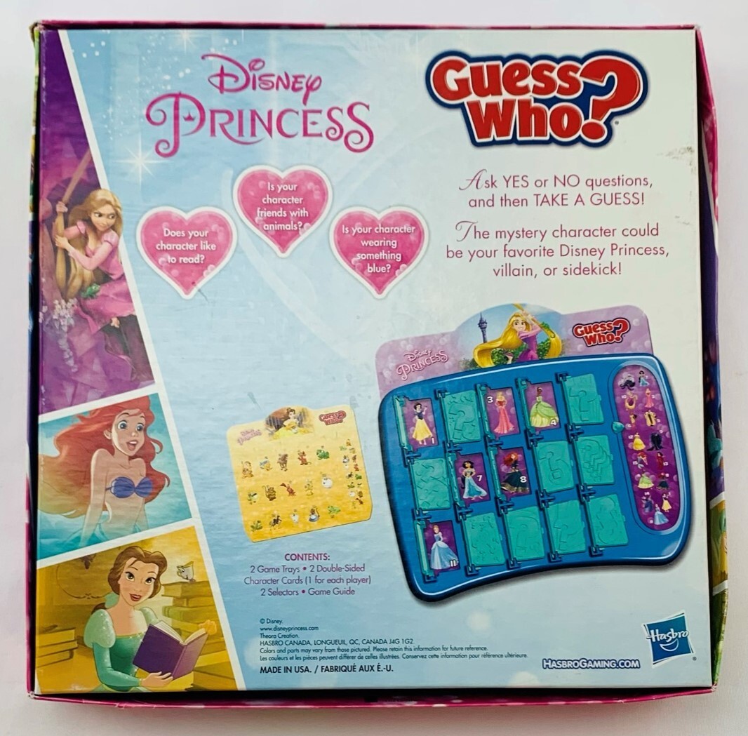2011 Disney Princess Guess Who Game by Hasbro Complete in Great Cond FREE SHIP