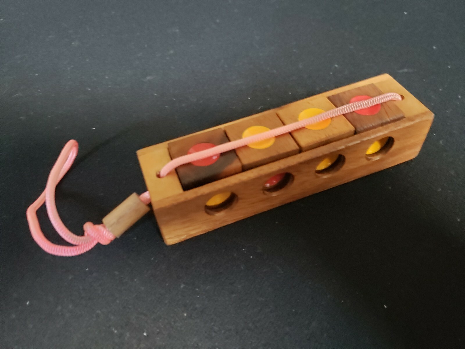 Crazy Four Puzzle, made from Monkey Pod Wood from Thailand