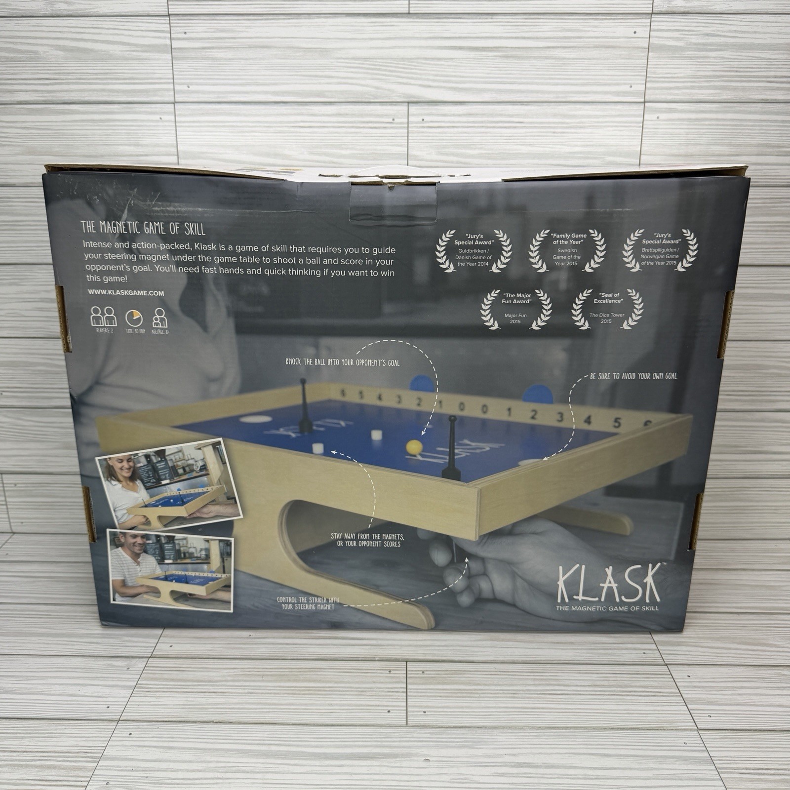 Klask Tabletop Board Game Complete Magnetic Foosball Hockey Battle Party Denmark
