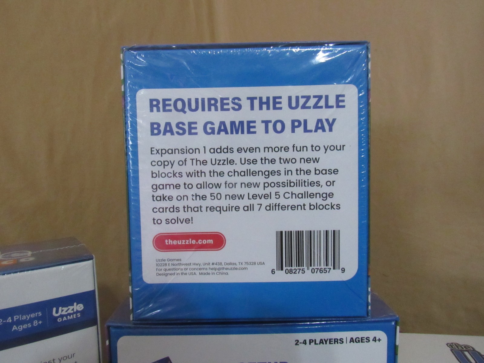 NWT Lot of 4 The Uzzle Board Game Family Block Puzzle Games, Expansion & More