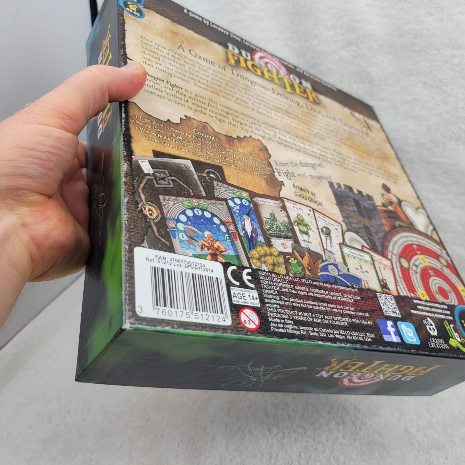Dungeon Fighter Board Game 100% complete Iello Silva Sorentino Buonfino Good