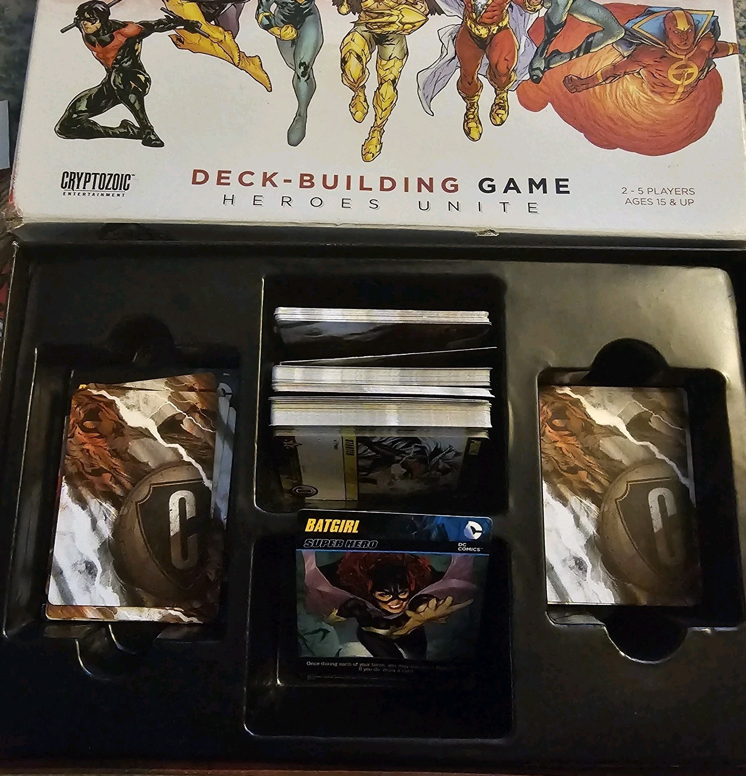 DC COMICS Deck-Building Game Heroes Unite Cryptozoic Cards Super Villains 2013