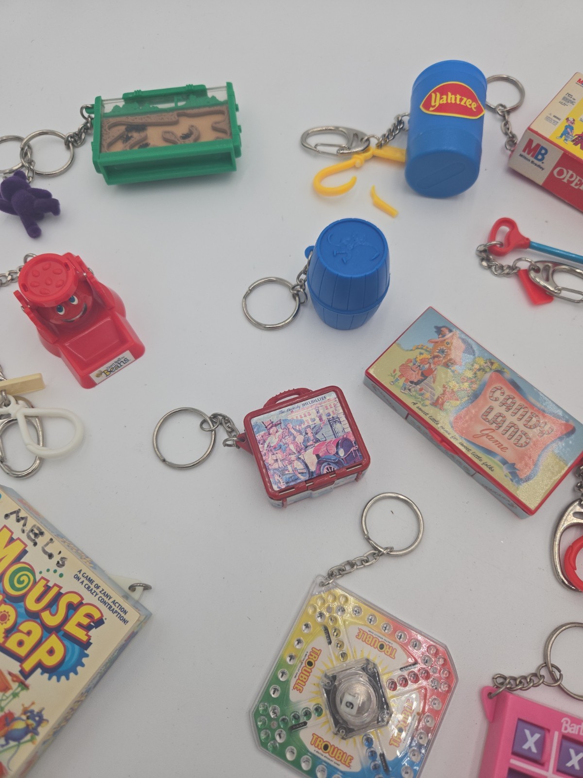 Vintage Y2K Mini Board Game Keychain Toy Lot Of 25 Toys Hasbro 90’s