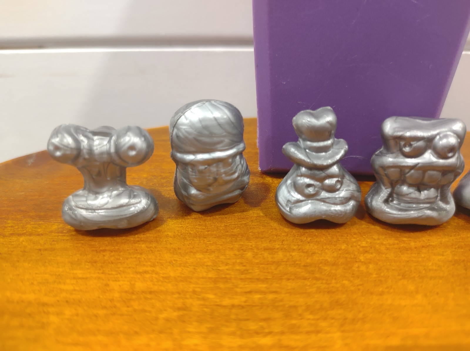 GoGo’s Crazy Bones Translucent Metallic Coffin Purple Lot 12 Vintage 1990s Toys