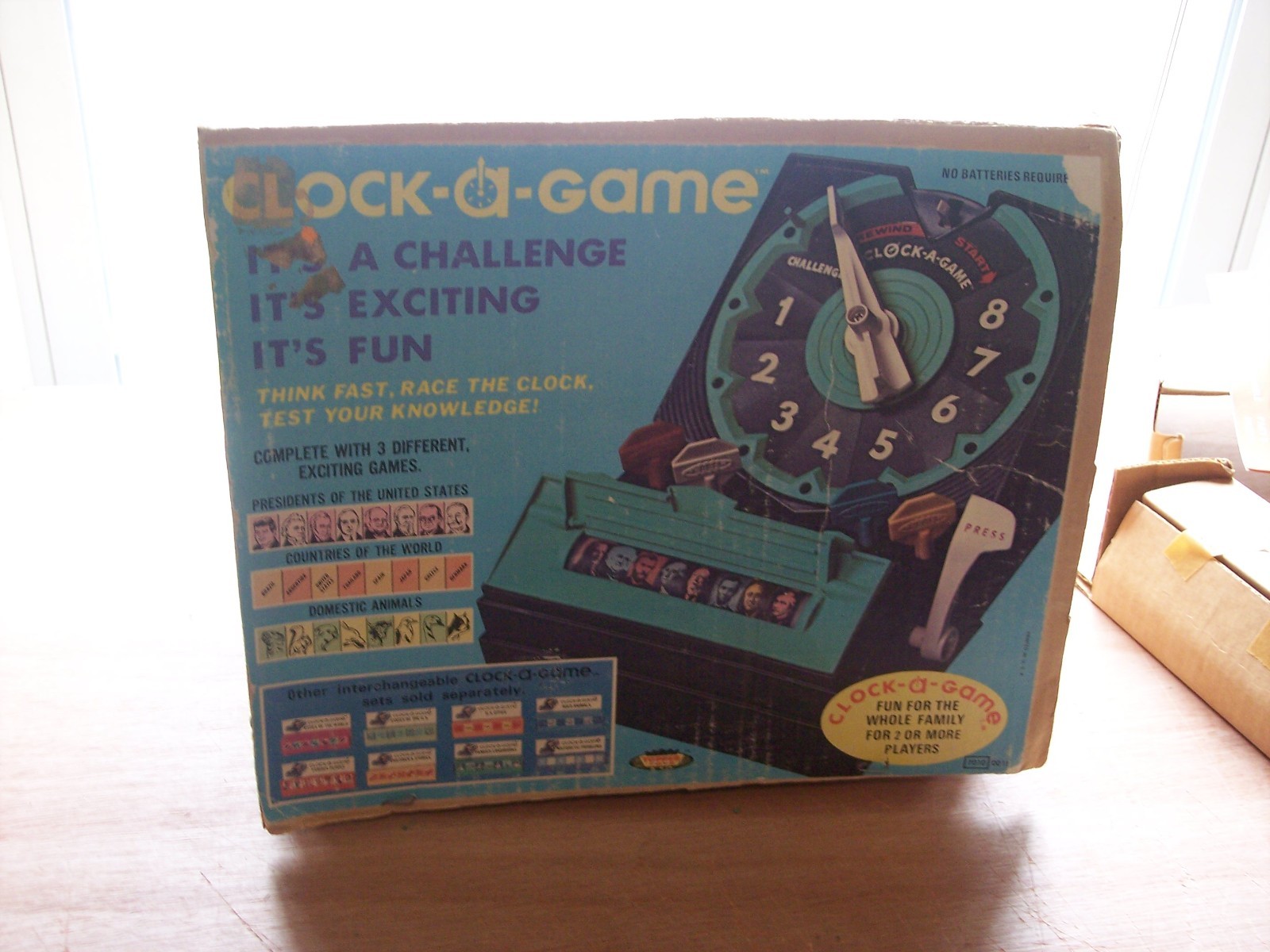 vintage 1967 Topper Toys Clock-a-Game family fun New Old Stock hard to find