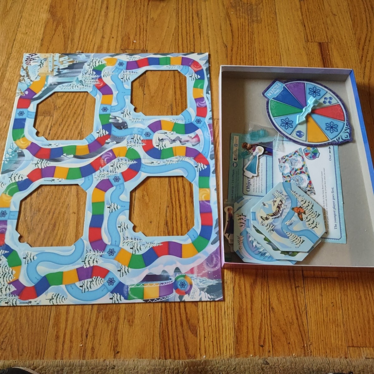 2014 DISNEY FROZEN SURPRISE SLIDES Board Game Elsa Anna Olaf Kristoff Complete