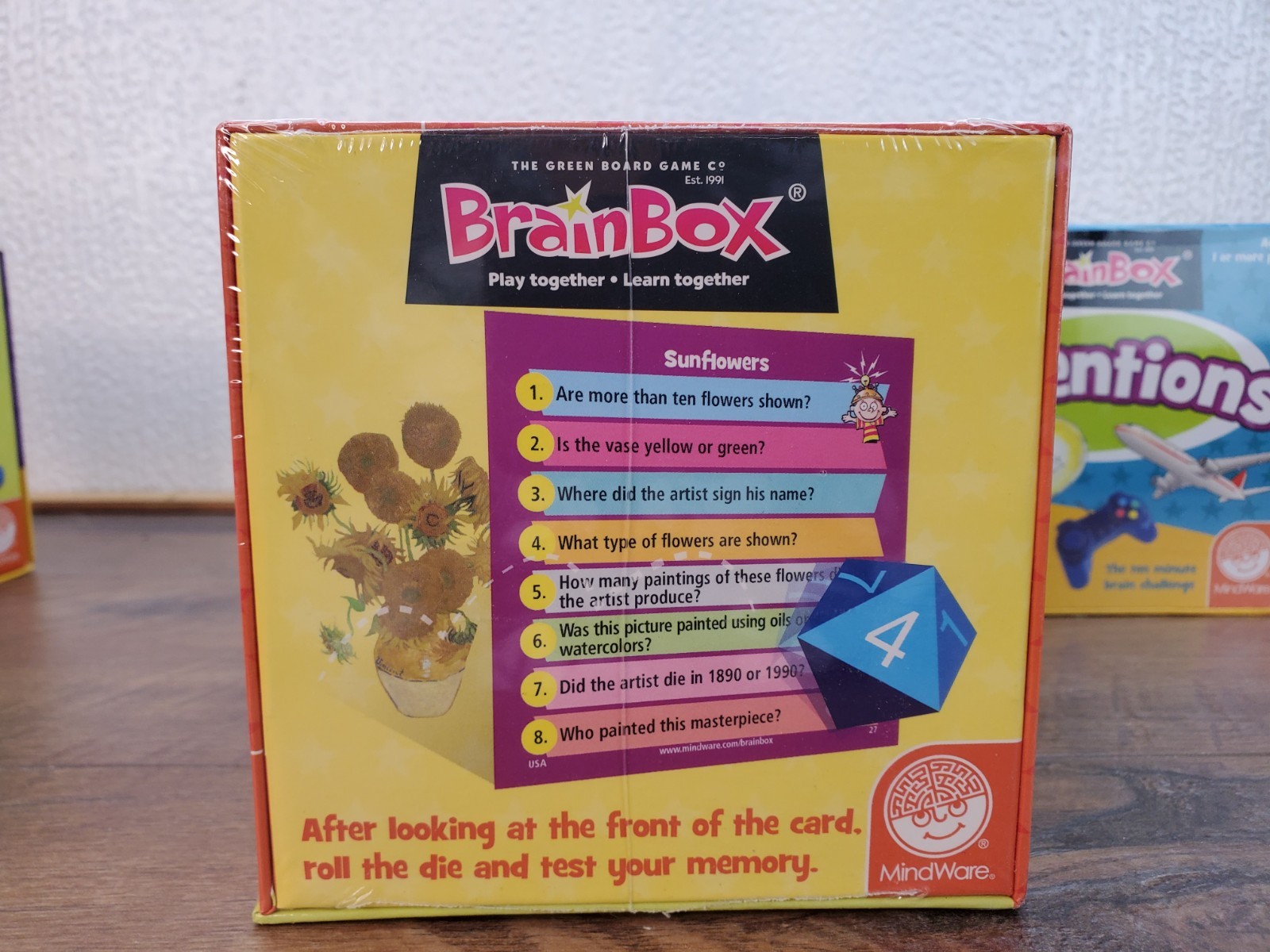 MindWare BrainBox Game Lot Math Art Inventions Educational Trivia Memory Sealed