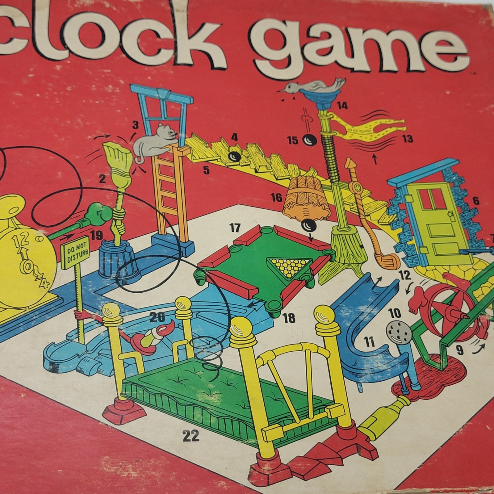 vintage 1964 Crazy Clock Game Ideal “99%” complete!