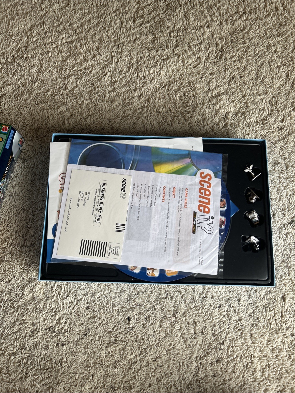 Mattel Scene It? Disney 2nd Edition DVD game, a family trivia board game.