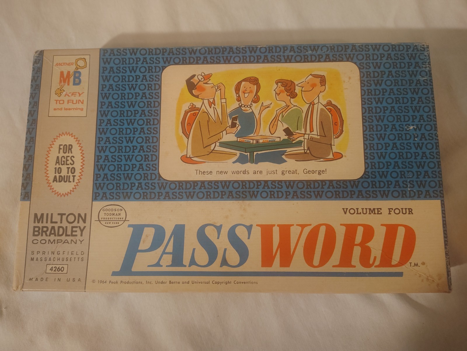 Vintage 1964 PASSWORD Game by Milton Bradley