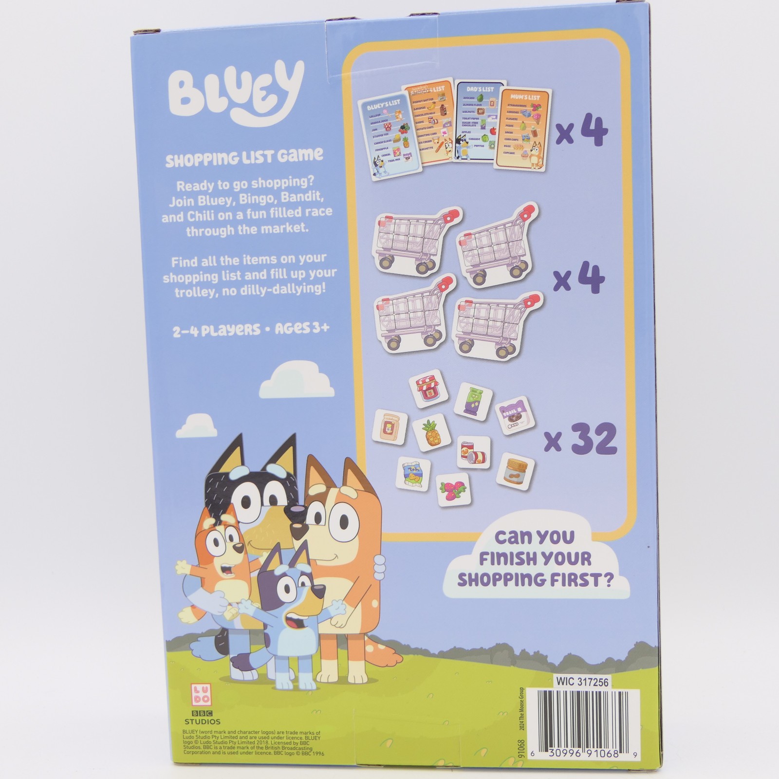 Moose Games Bluey Grannies Game Ages 3+ For 2-4 Players Race To Call Nana