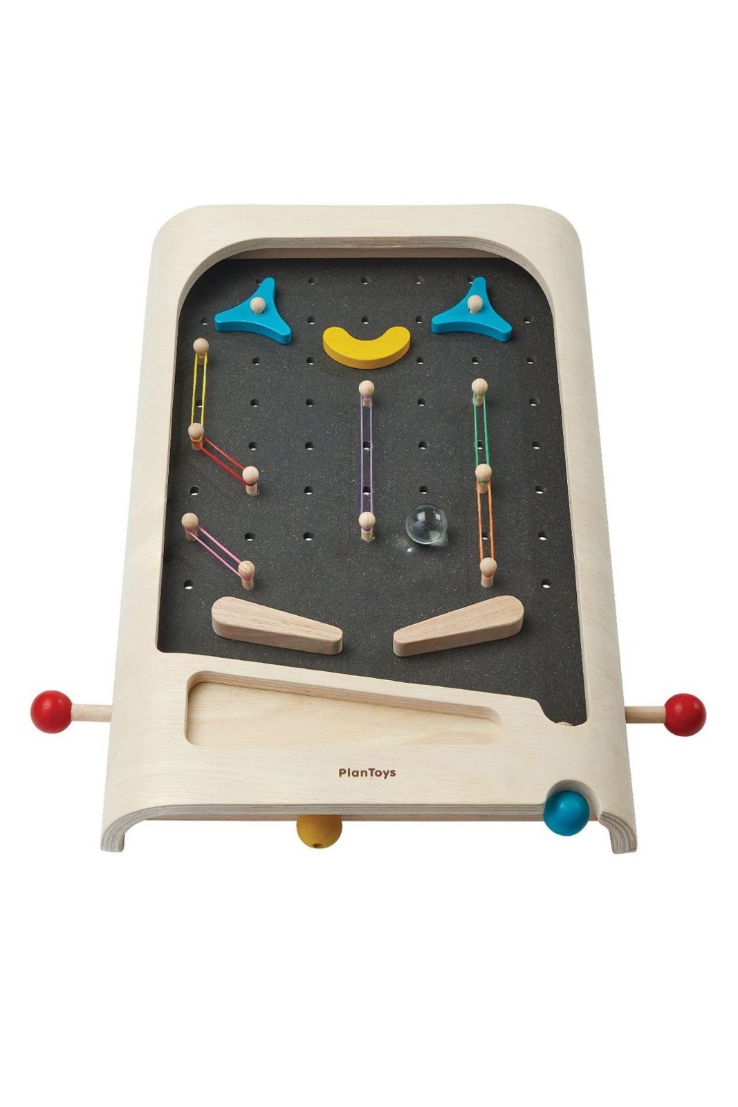 Plan Toys Pinball Ages 3+ 1 player Sustainable Wooden Montessori STEAM Perfect