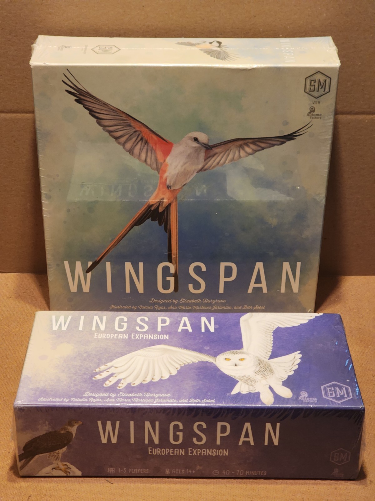 Stonemaier Games STM910 Wingspan 2nd Edition Board Game Plus European Expansions