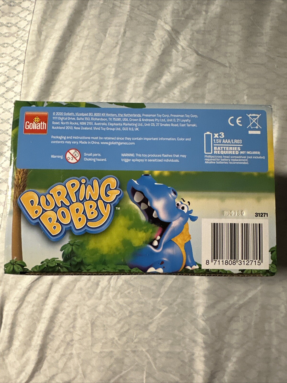 Burping Bobby by Goliath, Multi Color 2-4 Players Ages 4+