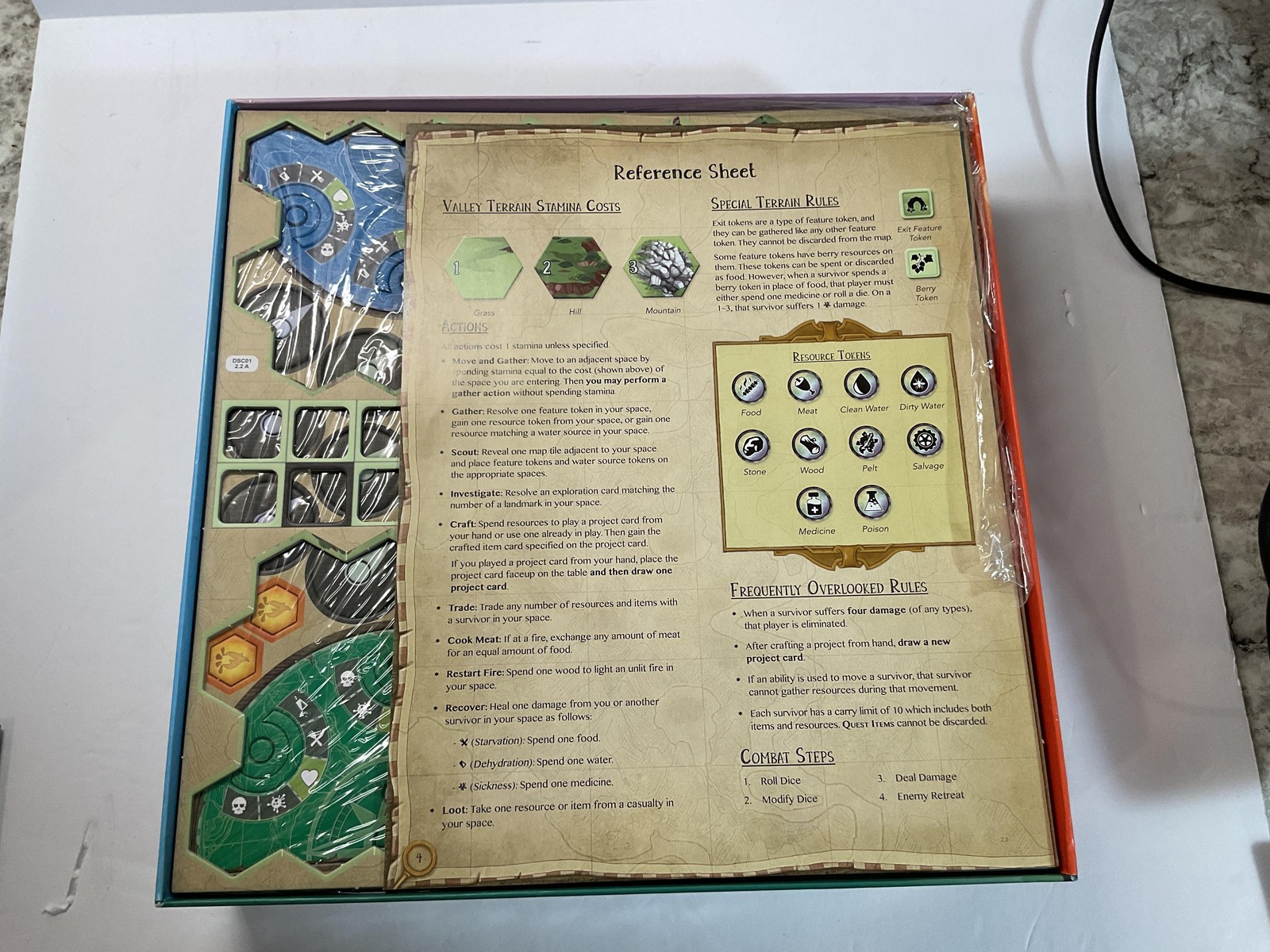 Discover Lands Unknown Board Game Fantasy Flight 2018 Survival Strategy Complete