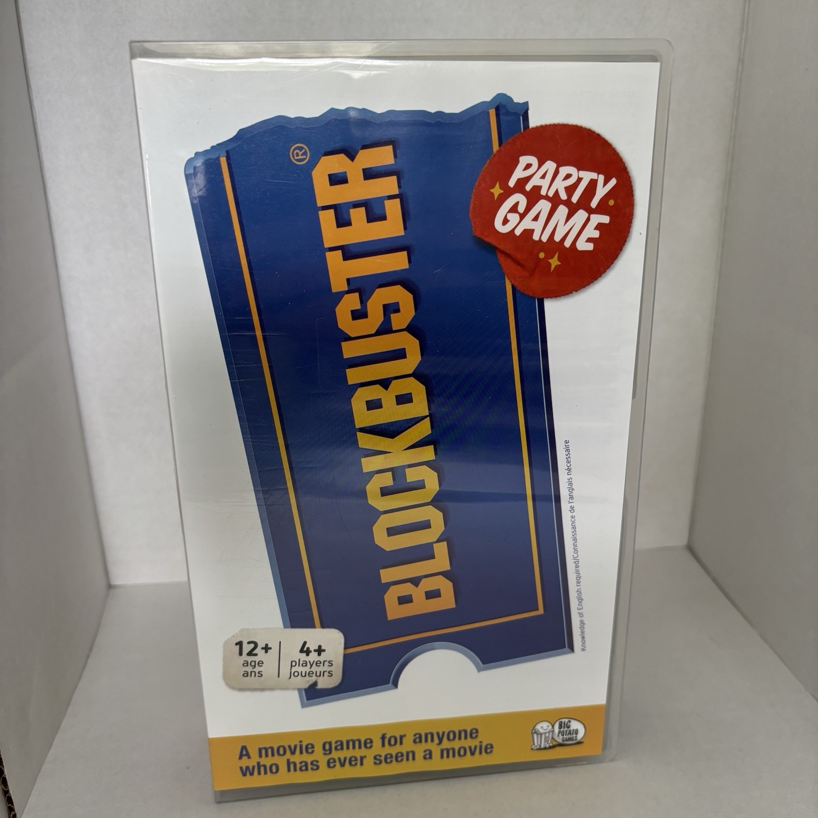 Big Potato Blockbuster Party Trivia Game Movie Theme w/ Sound Buzzer 4+ players