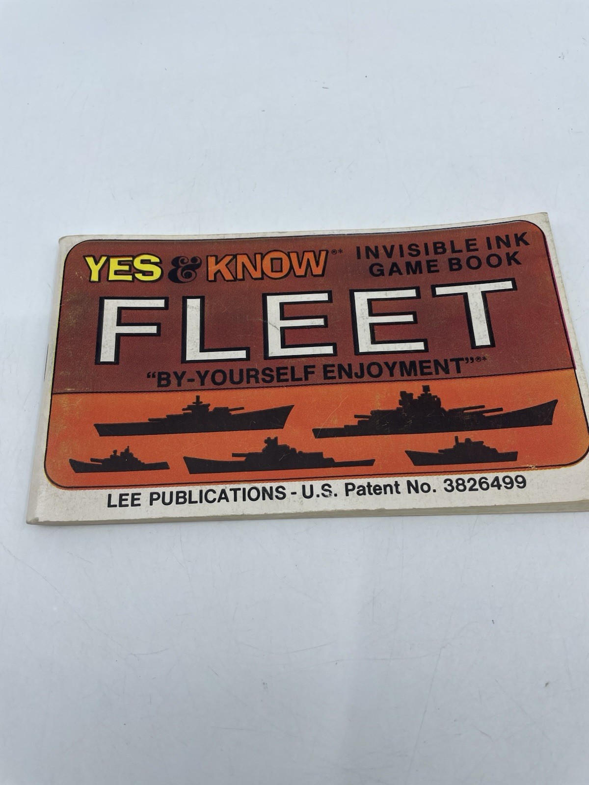 Vintage Yes & Know Invisible Ink Game Book Fleet Lee Publications 1970 Used