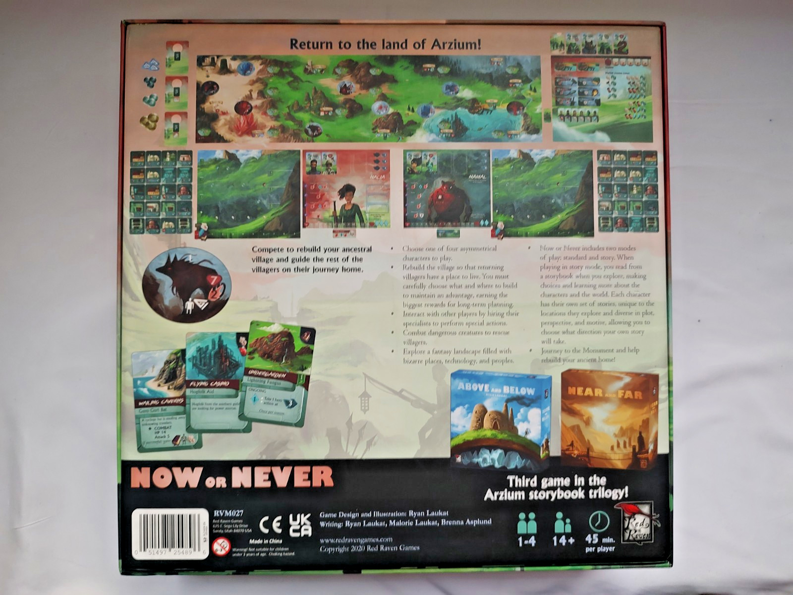 Now or Never | Board Game – Red Raven Games – Ryan Laukat (2020)