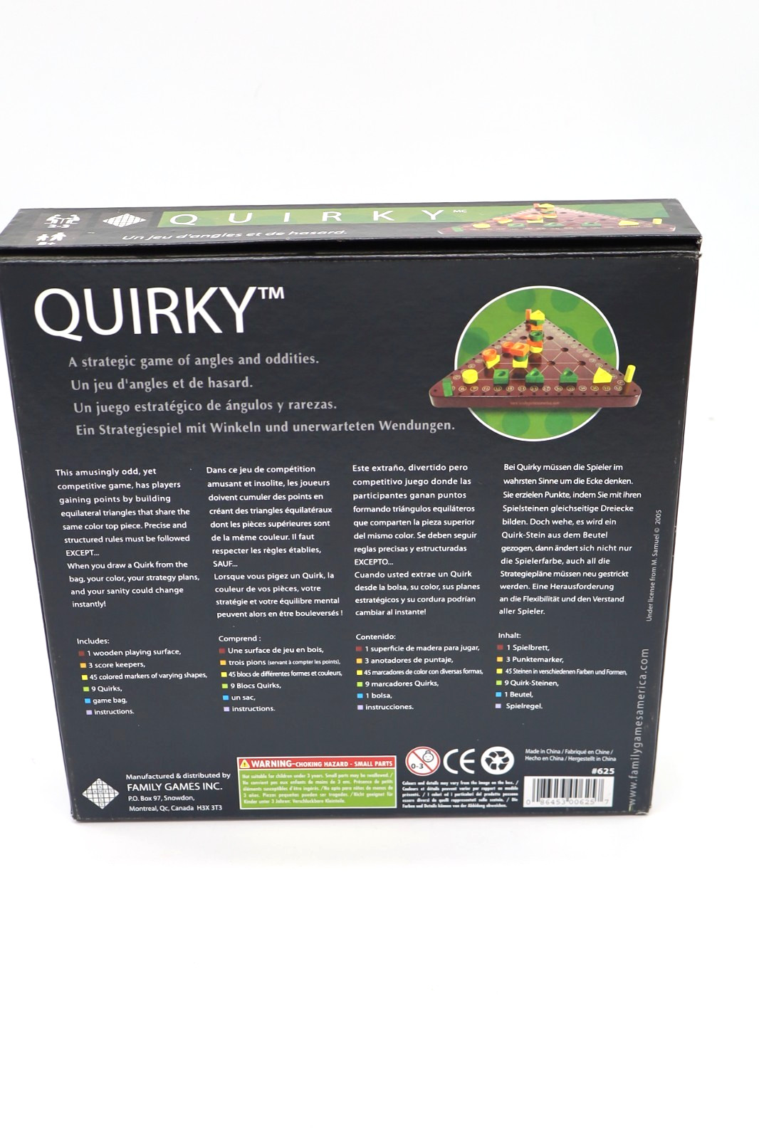 Quirky Abstract Strategy Game Triangle Board Shape Matching Game Complete