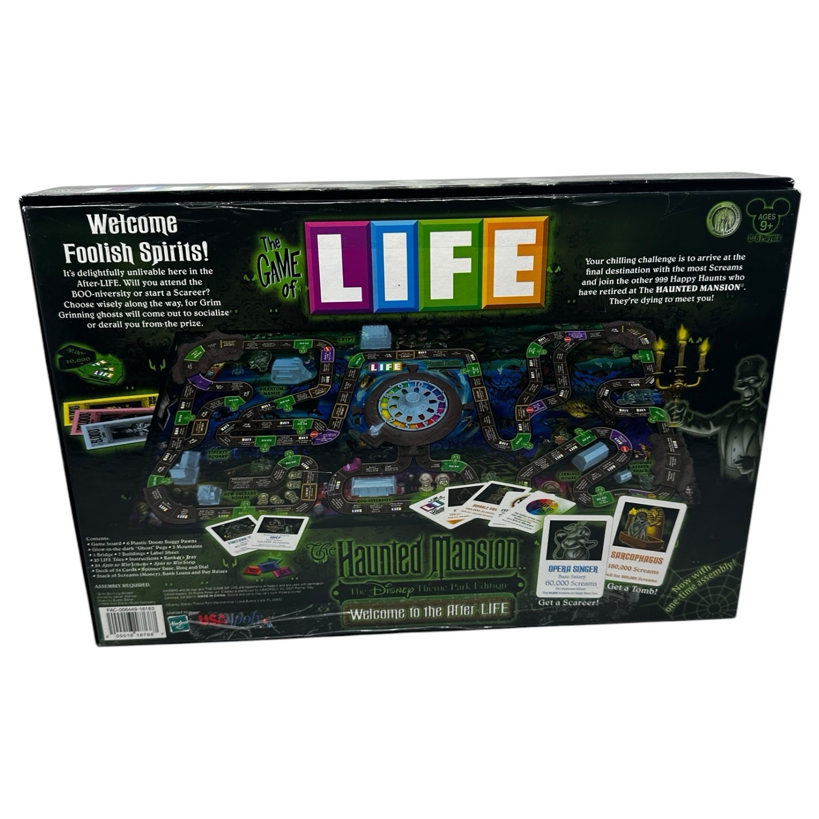 Life The Haunted Mansion Board Game Welcome To The After Life 2009 USAopoly