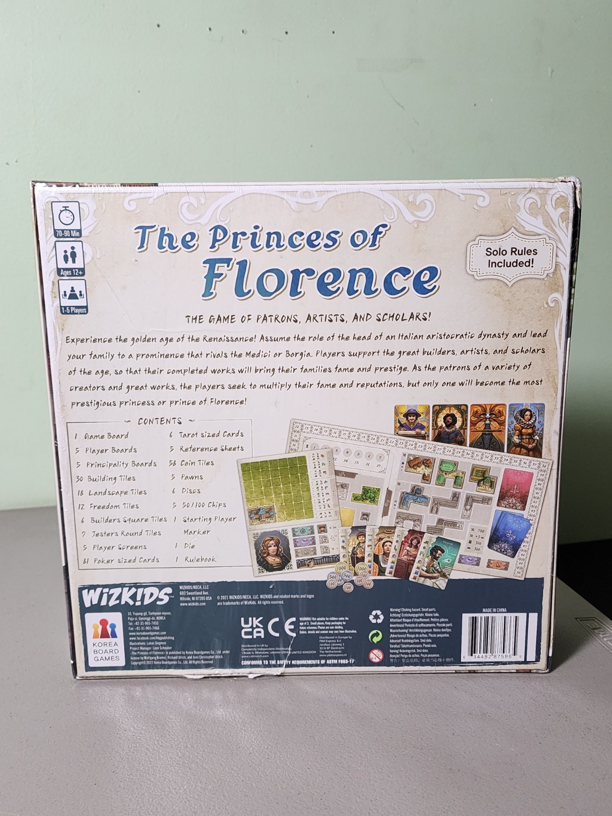 The Princes of Florence Board Game WizKids Games Factory Sealed *Damaged Box*