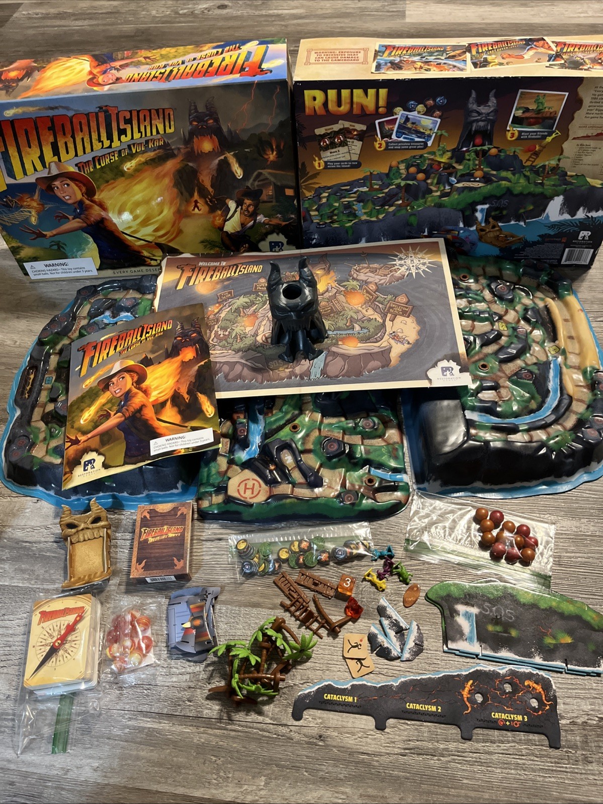 FIREBALL ISLAND THE CURSE OF VUL-KAR Game Deluxe Marbles & Treasure Trove
