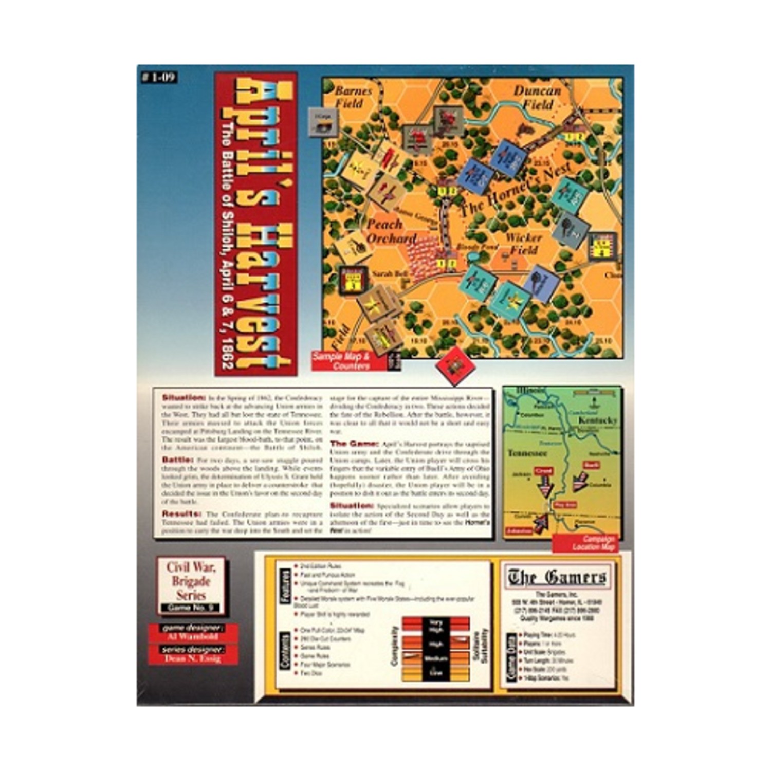 The Gamers Civil War Brigade Series April’s Harvest Box VG+/NM