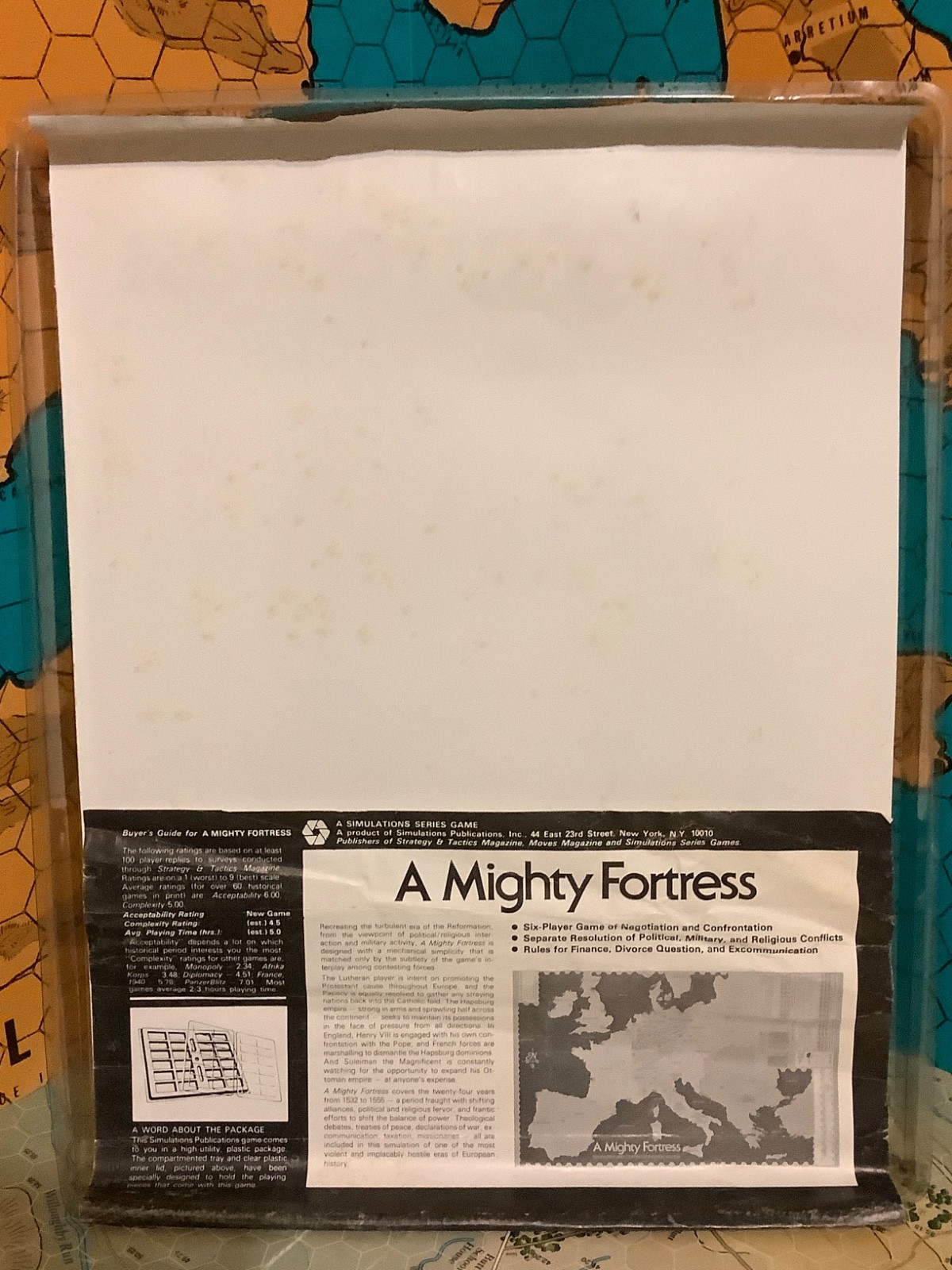 A MIGHTY Fortress 1532-1555 Unpunched SPI 1977 multi-player Protestant-Catholic