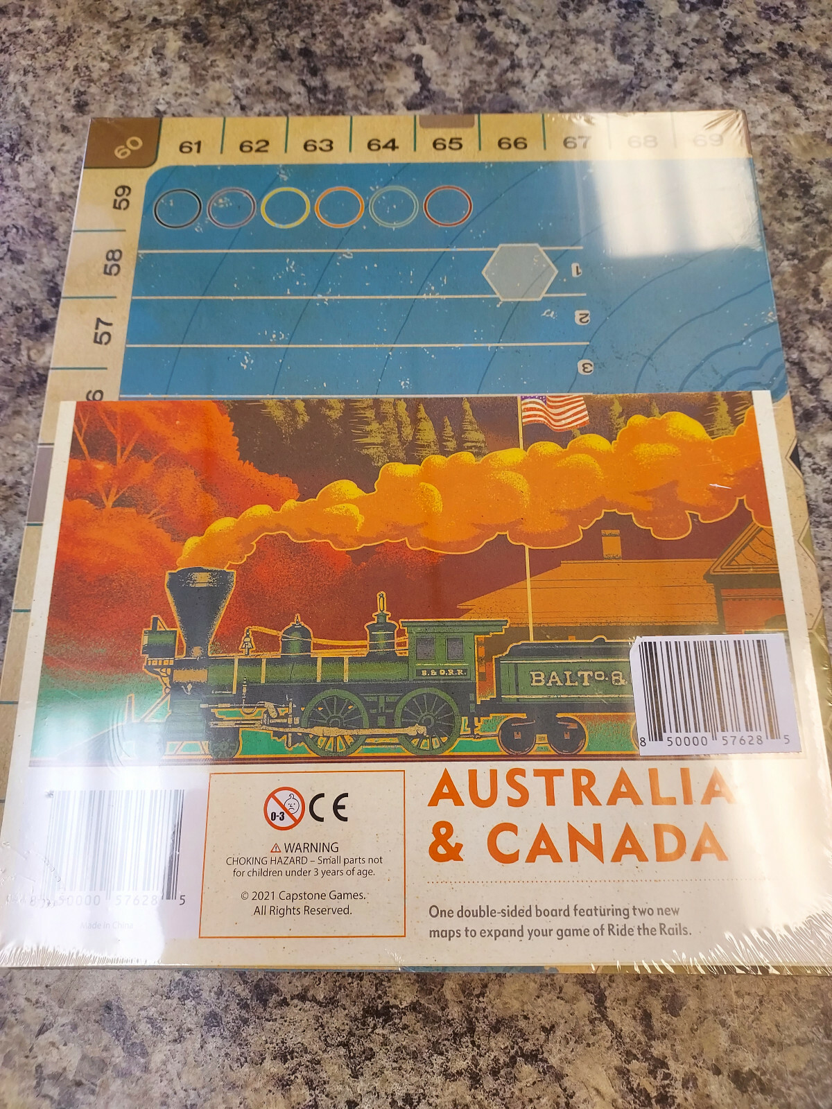 Iron Rail: 2 – Ride the Rails – Australia & Canada Map Expansion Capstone New!