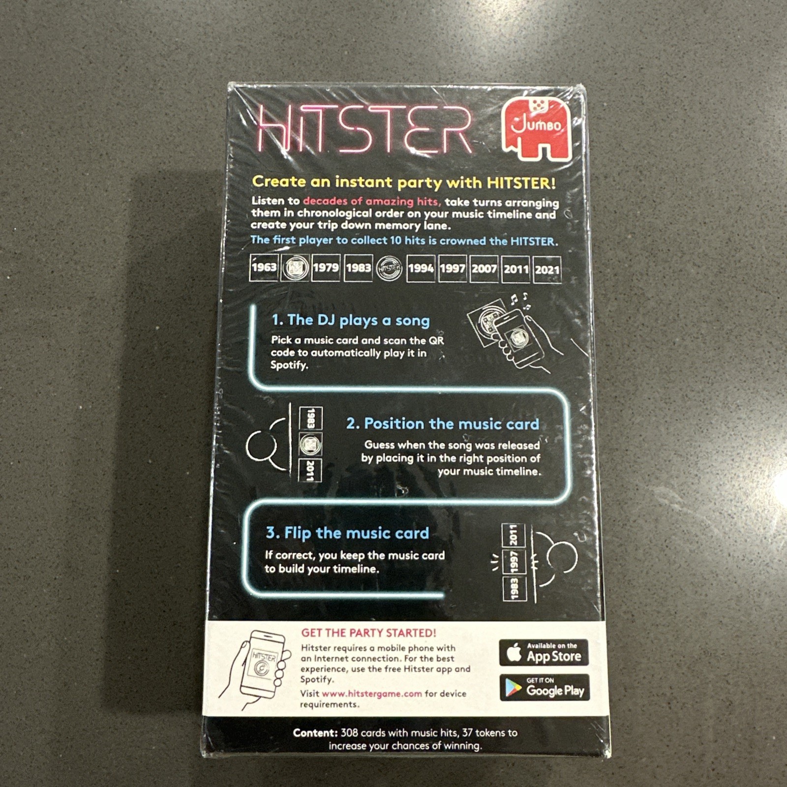 Hitster – the Music Fun Party Quiz Card Game, 2-10 Players – New Sealed